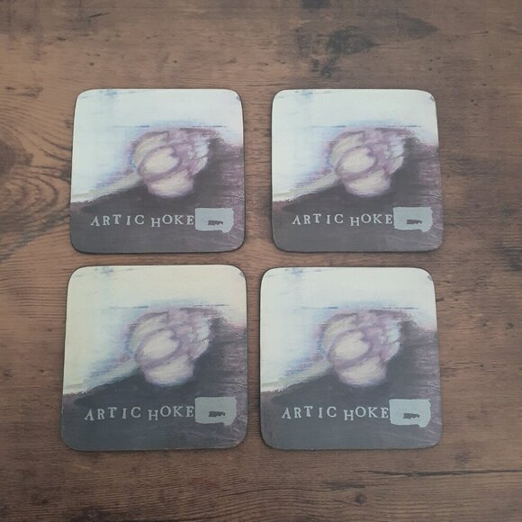 Lifestyle UK Purple Artichoke Cork Back Coasters Set of 4 - Picture 3 of 12